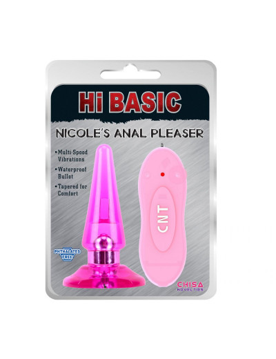 Анальный вибростимулятор Nicole - 12,5 см.