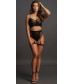 Эротический комплект из сетки Bra Set With Garters