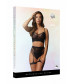 Эротический комплект из сетки Bra Set With Garters
