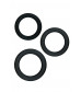 Набор из 3 чёрных эрекционных колец Renegade Diversity Rings Black