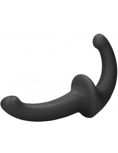 Черный безремневой страпон Silicone Strapless Strapon