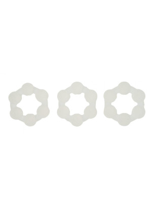 Набор из 3 средних одинаковых эрекционных колец Love Rings With Balls