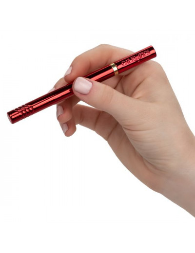 Красный ультратонкий вибромассажер Hidden Pleasures