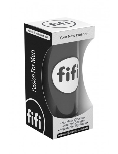 Чёрный нереалистичный мастурбатор FIFI MALE