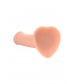 Телесный фаллос на присоске Silicone Bendable Dildo L - 19 см.