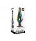 Радужная анальная пробка Rainbow Metal Plug Small - 9,4 см.