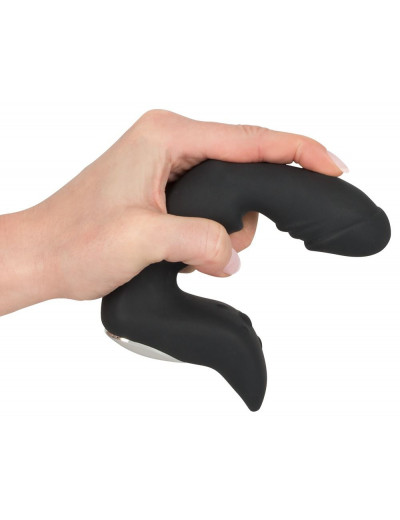Черный перезаряжаемый вибростимулятор простаты Rechargeable Prostate Stimulator