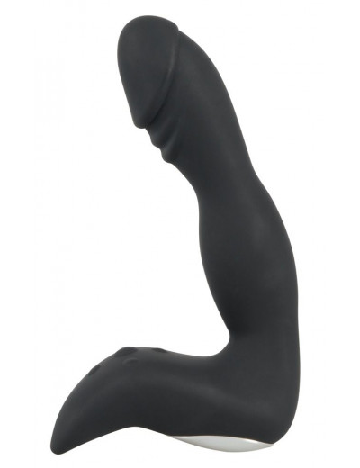 Черный перезаряжаемый вибростимулятор простаты Rechargeable Prostate Stimulator