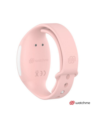 Розовый вибратор для пар с нежно-розовым пультом-часами Weatwatch Dual Pleasure Vibe