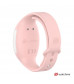 Розовый вибратор для пар с нежно-розовым пультом-часами Weatwatch Dual Pleasure Vibe