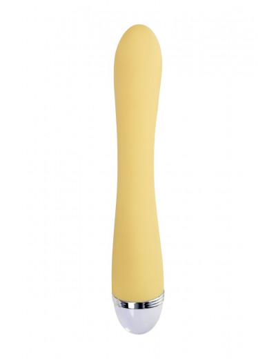 Желтый вибратор-кролик Aster - 22 см.