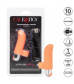 Оранжевая пулька-насадка на палец Finger Tickler - 8,25 см.