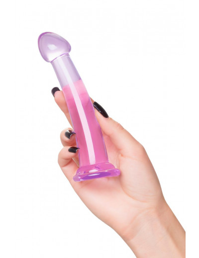 Фиолетовый фаллоимитатор Jelly Dildo S - 15,5 см.