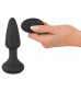 Черная анальная вибровтулка Remote Controlled Butt Plug - 14,2 см.