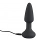 Черная анальная вибровтулка Remote Controlled Butt Plug - 14,2 см.