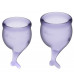 Набор фиолетовых менструальных чаш Feel secure Menstrual Cup