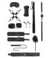 Черный игровой набор БДСМ Intermediate Bondage Kit