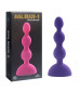 Фиолетовый анальный вибростимулятор Anal Beads S - 14,5 см.
