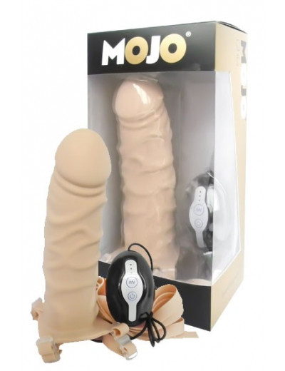 Поясной полый вибратор Mojo Throttle - 18 см.