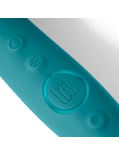 Зеленый двусторонний вибратор Sway - 22,3 см.