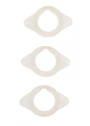 Набор из 3 больших вытянутых эрекционных колец Love Rings