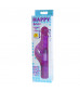 Фиолетовый хай-тек вибратор Happy Bunny - 22,5 см.