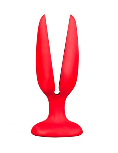 Красная пробка-бутон MENZSTUFF FLOWER BUTT PLUG 5INCH - 13,5 см.