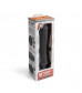 Черный вибратор-реалистик 8  Girthy Realistic Vibrator - 24,5 см.