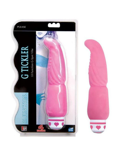 Розовый G-вибростимулятор G Tickler - 21,6 см.