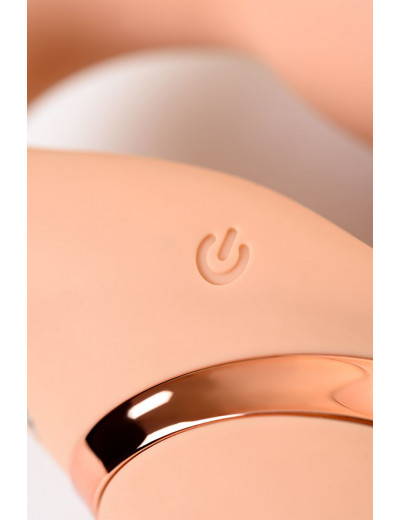 Телесный безремневой вибрострапон Silicone Bendable Strap-On M