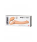 Телесный безремневой вибрострапон Silicone Bendable Strap-On M