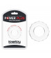 Прозрачное эрекционное кольцо с гранями POWER PLUS Cockring