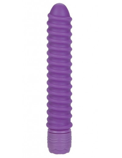Фиолетовый спиральный вибратор Sorority Screw - 12,75 см.