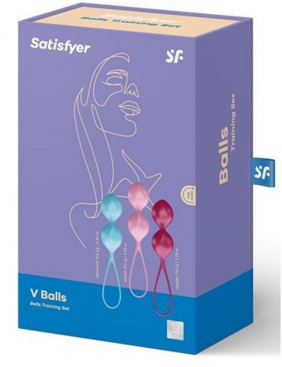 Набор из 3 двойных вагинальных шариков Satisfyer V Balls