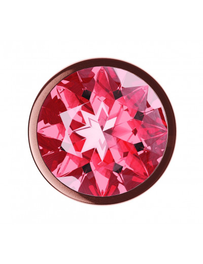 Пробка цвета розового золота с малиновым кристаллом Diamond Ruby Shine L - 8,3 см.