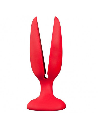 Красная пробка-бутон MENZSTUFF FLOWER BUTT PLUG 6INCH - 15 см.