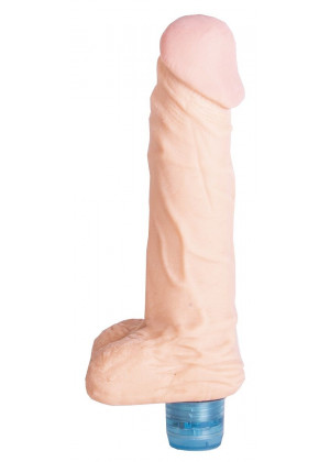 Телесный вибратор Vibro Realistic Cock Dildo - 18 см.