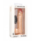 Телесный вибратор-реалистик Vibrating Realistic Cock 11  With Scrotum - 29,5 см.