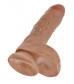 Фаллоимитатор-мулат 8  Cock with Balls - 21,3 см.