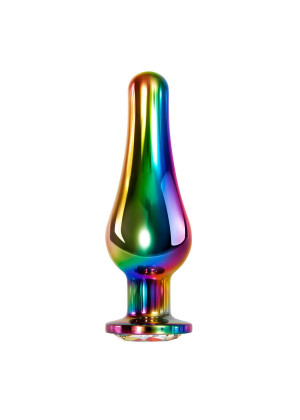 Радужная металлическая пробка Rainbow Metal Plug Large - 12,9 см.