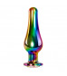 Радужная металлическая пробка Rainbow Metal Plug Large - 12,9 см.