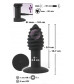 Черная анальная вибропробка Twist Butt Plug - 10,7 см.