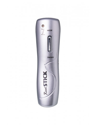 Коричневый вибратор-ротатор Realstick Elite Mulatto на присоске - 21 см.