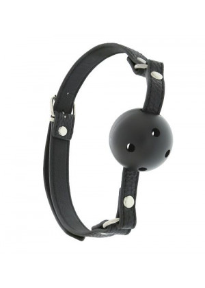 Пластиковый кляп-шар с отверстиями на полиуретановых ремнях BLAZE BREATHABLE BALL GAG
