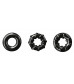 Набор из 3 черных эрекционных колец Dyno Rings