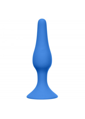 Синяя анальная пробка Slim Anal Plug XL - 15,5 см.