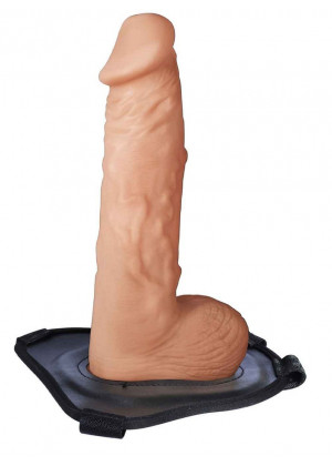 Поясной полый фаллоимитатор Lust Hollow Strap-On - 23 см.