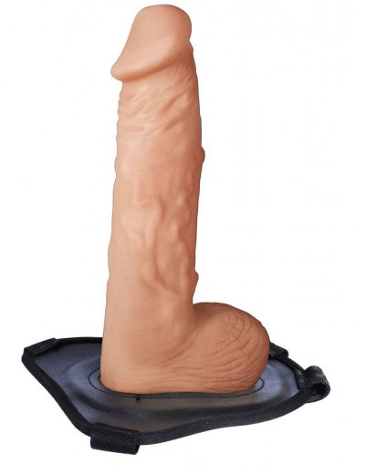 Поясной полый фаллоимитатор Lust Hollow Strap-On - 23 см.