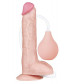 Реалистичный фаллоимитатор с имитацией эякуляции 10 Squirt Extreme Dildo - 25,4 см.