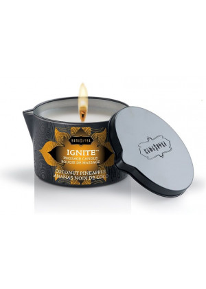 Массажная свеча Ignite COCONUT PINEAPPLE с ароматом ананаса и кокоса - 170 гр.